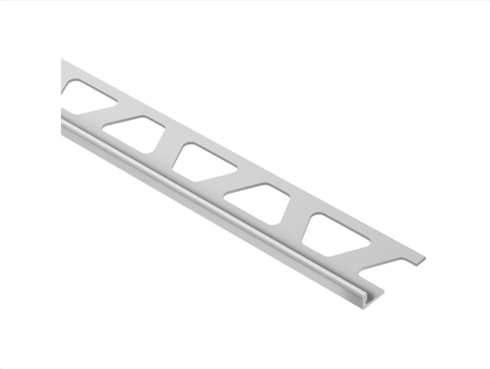 Schluter - 1/8" (3 mm) x 8' 2-1/2" - SCHIENE Matte anodized aluminum wall/floor edge profile (AE30)