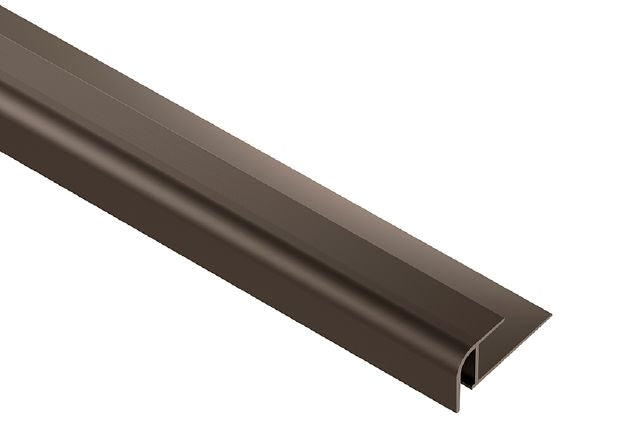 Schluter - VINPRO-RO Profilé rond aluminium anodisé bronze antique brossé 1/2" (12.5 mm) x 8' 2-1/2"