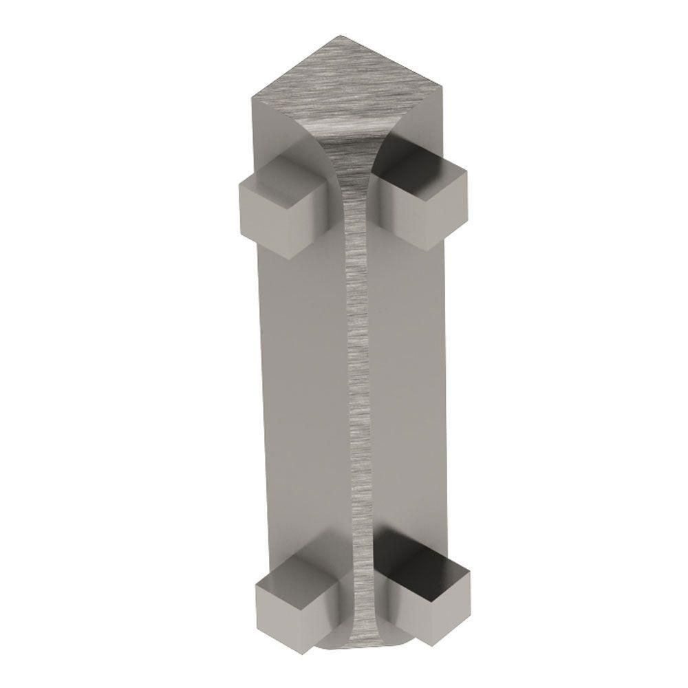 Schluter - RONDEC-CT Coin intérieur 90° - aluminium anodisé nickel brossé 3/8" (10 mm)
