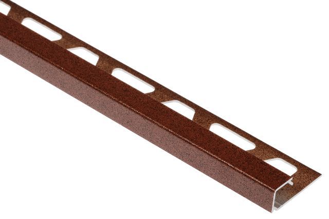 Schluter - QUADEC Profilé de bordure carré - aluminium brun rustique 5/16" (8 mm) x 8' 2-1/2"