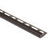 Schluter - RONDEC Profilé de bordure rond - aluminium  anthracite foncé 5/16" (8 mm) x 8' 2-1/2"