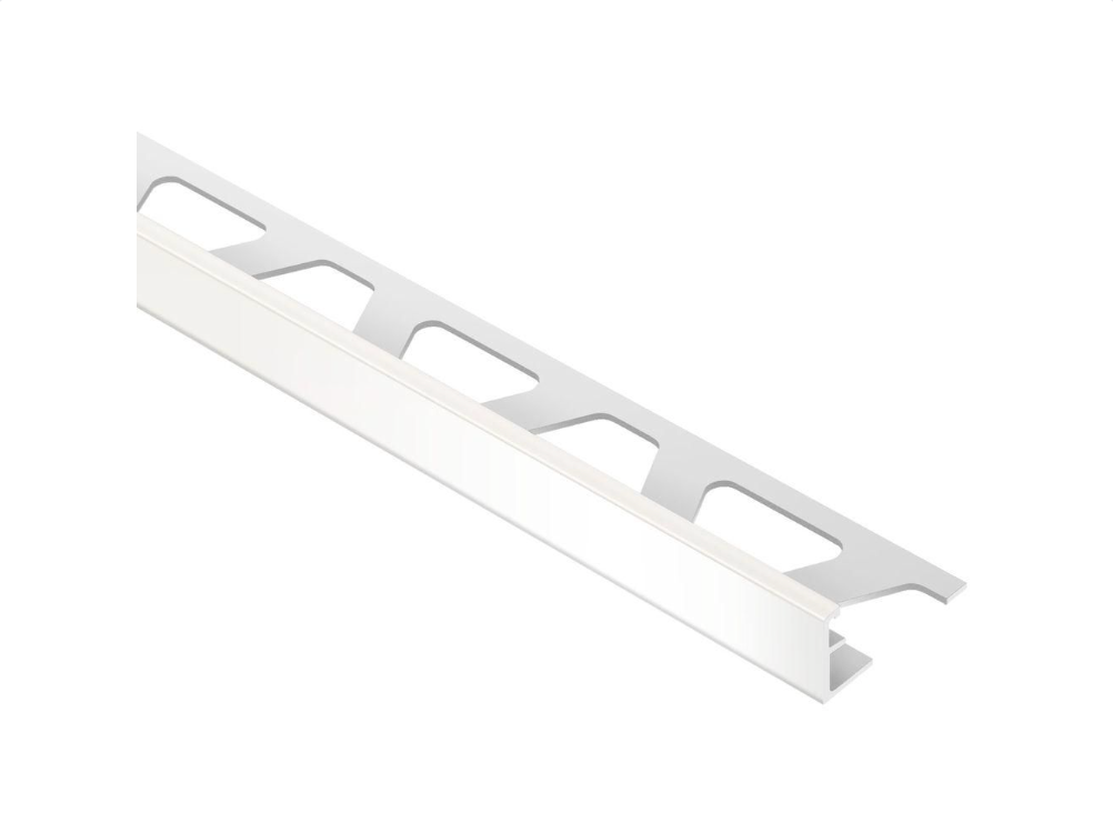 Schluter - 1/2" (12.5 mm) x 8' 2-1/2" - SCHIENE White aluminum wall edge profile (A125W)