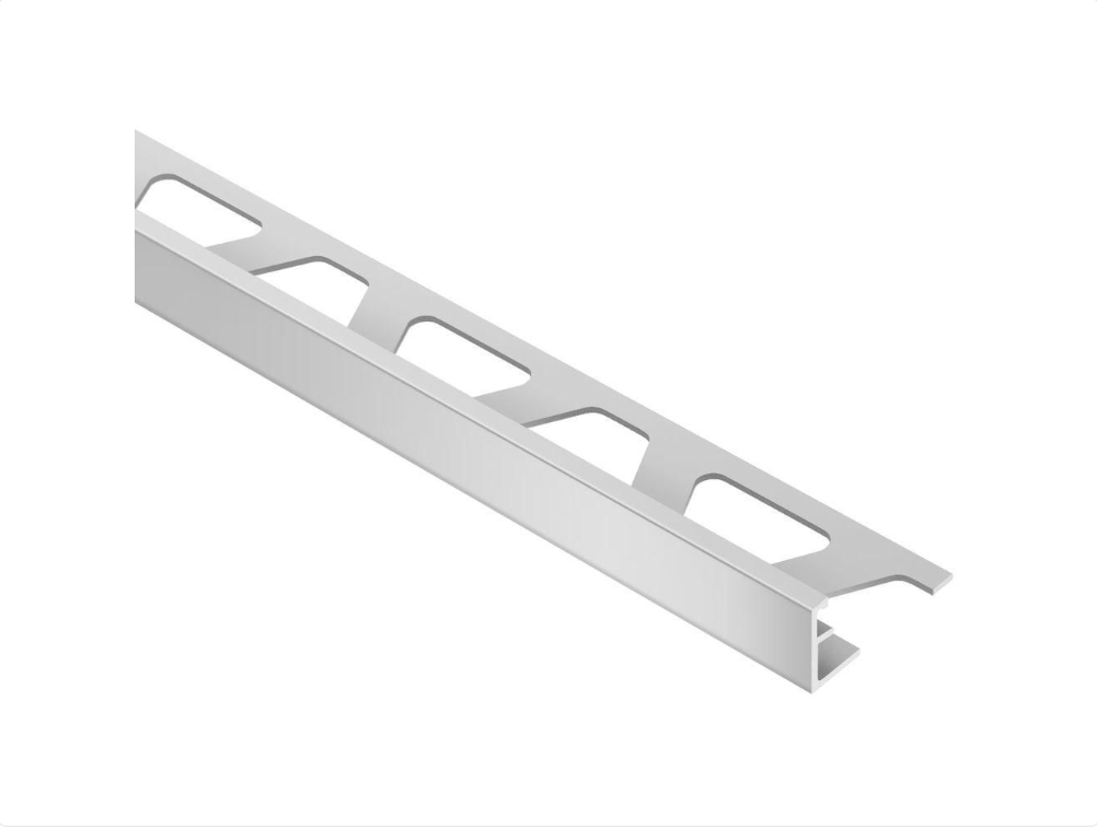 Schluter - 1/4" (6 mm) x 8' 2-1/2" - SCHIENE Matte anodized aluminum wall/floor edge profile (AE60)