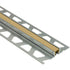 Schluter - DILEX-KSN Profilé pour joint de surface avec insertion beige clair de 7/16" - Aluminium 1/2" (12.5 mm) x 8' 2-1/2"