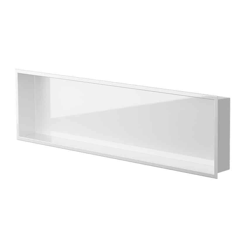 Niche murale blanc lustré 12″ x 48″ Alba