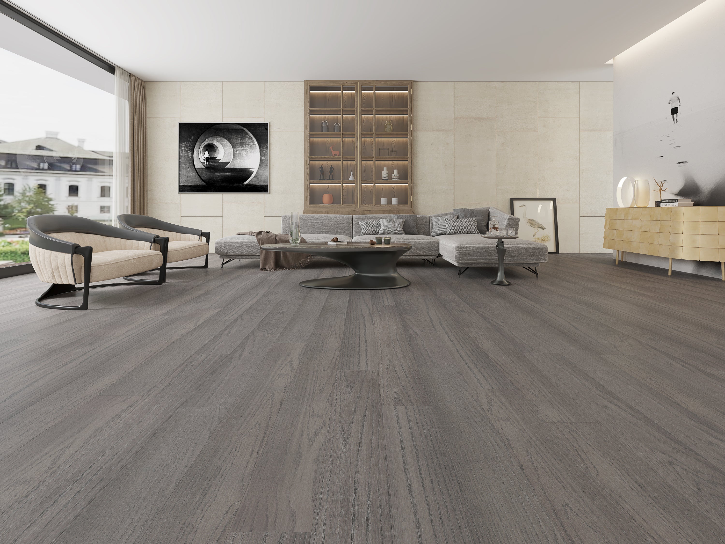 American Oak 6" Collection - Smoke Gray