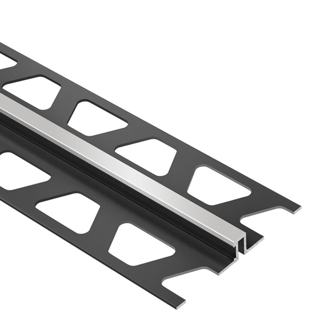 Schluter - DILEX-BWS Profilé pour joint de surface avec zone de mouvement de 3/16" - plastique PVC gris classique 1/2" (12.5 mm) x 8' 2-1/2"