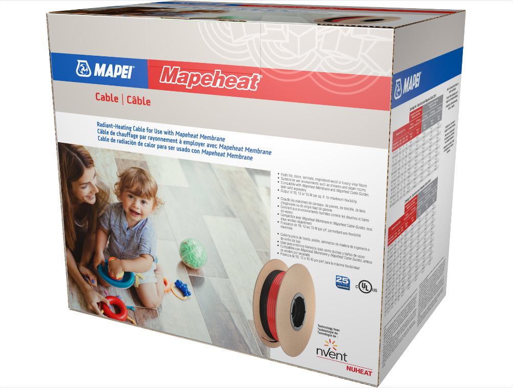 90 sq. ft. approx. (358') 240V - Mapei Mapeheat Radiant Heating Cable (SKU: 2860601)