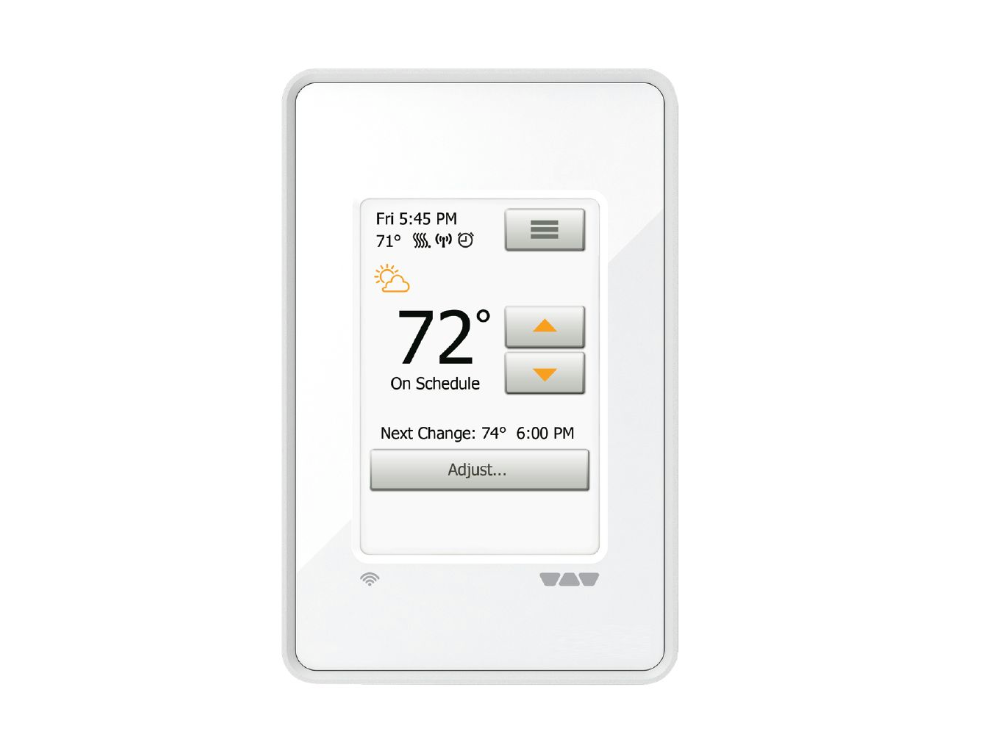 Schluter DHERT104/BW - Bright White - DITRA-HEAT-E-WIFI Programmable Wireless Thermostat 120V/240V"