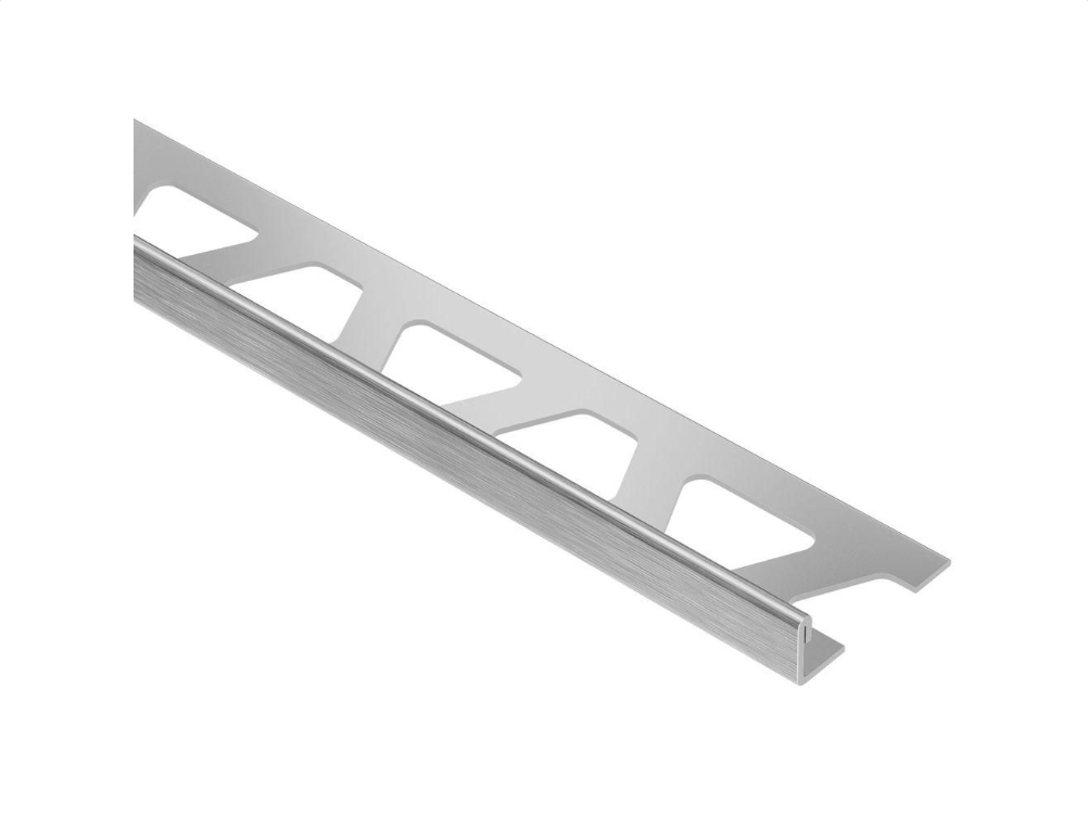 Schluter - 1/4" (6 mm) x 8' 2-1/2" - SCHIENE Edging profile for wall/floor stainless steel (V2) brushed (E60EB)