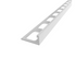 Diaplas - 3/8" (10 mm) x 8' - Decorative L-shaped molding for ceramic edging Economical white painted aluminum (EC-777-10)