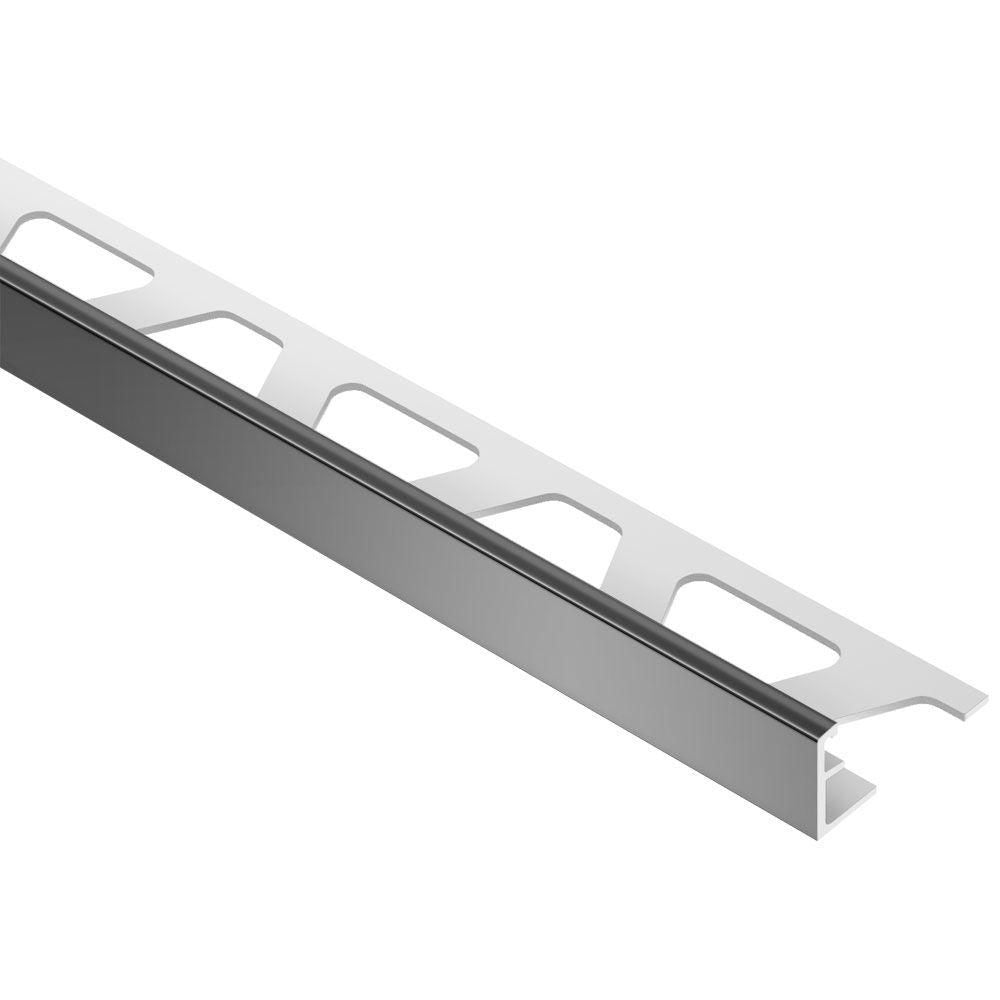 Schluter - JOLLY-P Profilé de bordure de mur - Plastique PVC noir 1/2" (12.5 mm) x 8' 2-1/2"