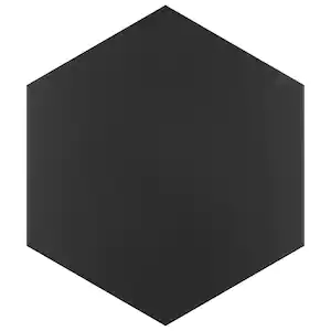 Hexagon Black - 9.25 X 10.5