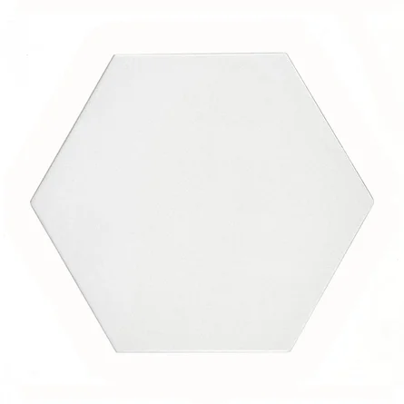 Hexagon White - 9.25 X 10.5