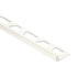 Schluter - JOLLY Moulure de bordure de mur Aluminium Blanc brillant 1/4" (6 mm) x 8' 2-1/2"