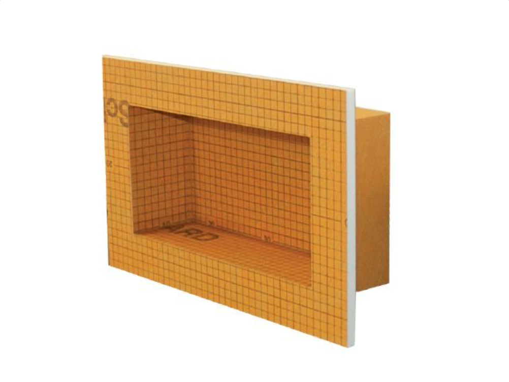 KB12SN305152AF - 12" x 6" - Schluter KERDI-BOARD-SN Prefabricated Shower Niche with Frame