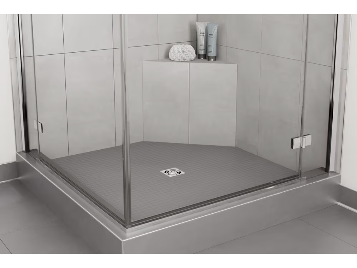 KBSB410TA - 16" x 16" x 20" - Schluter KERDI-SHOWER-SB Triangular prefabricated shower bench