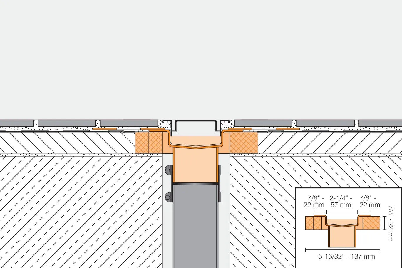 KL1V60E80 - 31-1/2" - Schluter KERDI-LINE Ensemble de caniveau centré de drain linéaire