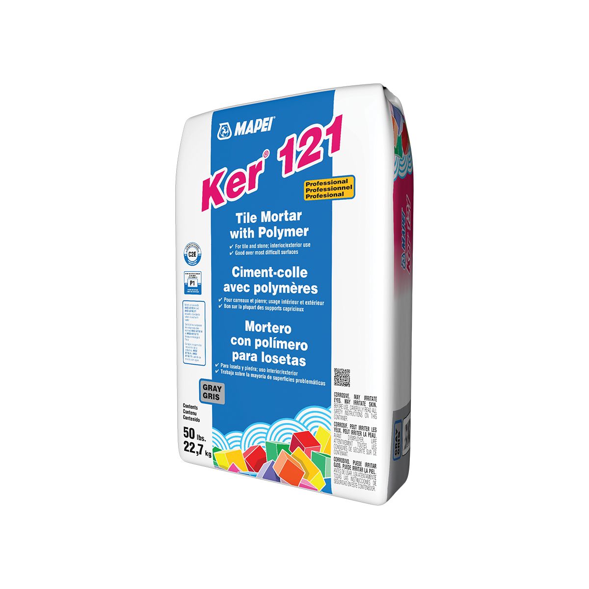 Mapei Keraflex Plus - White 44 lb - Very smooth mortar for large format heavy tiles