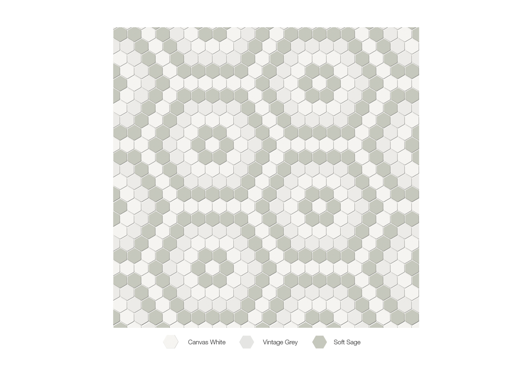 Soho Morning Blend Patterned Mosaïque - Hexagon