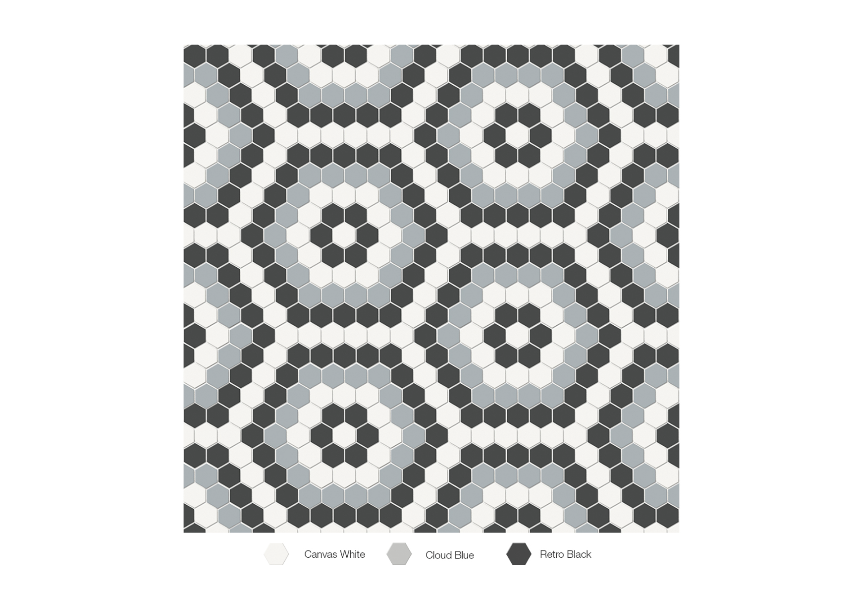 Soho Dawn Blend Patterned Mosaïque - Hexagon