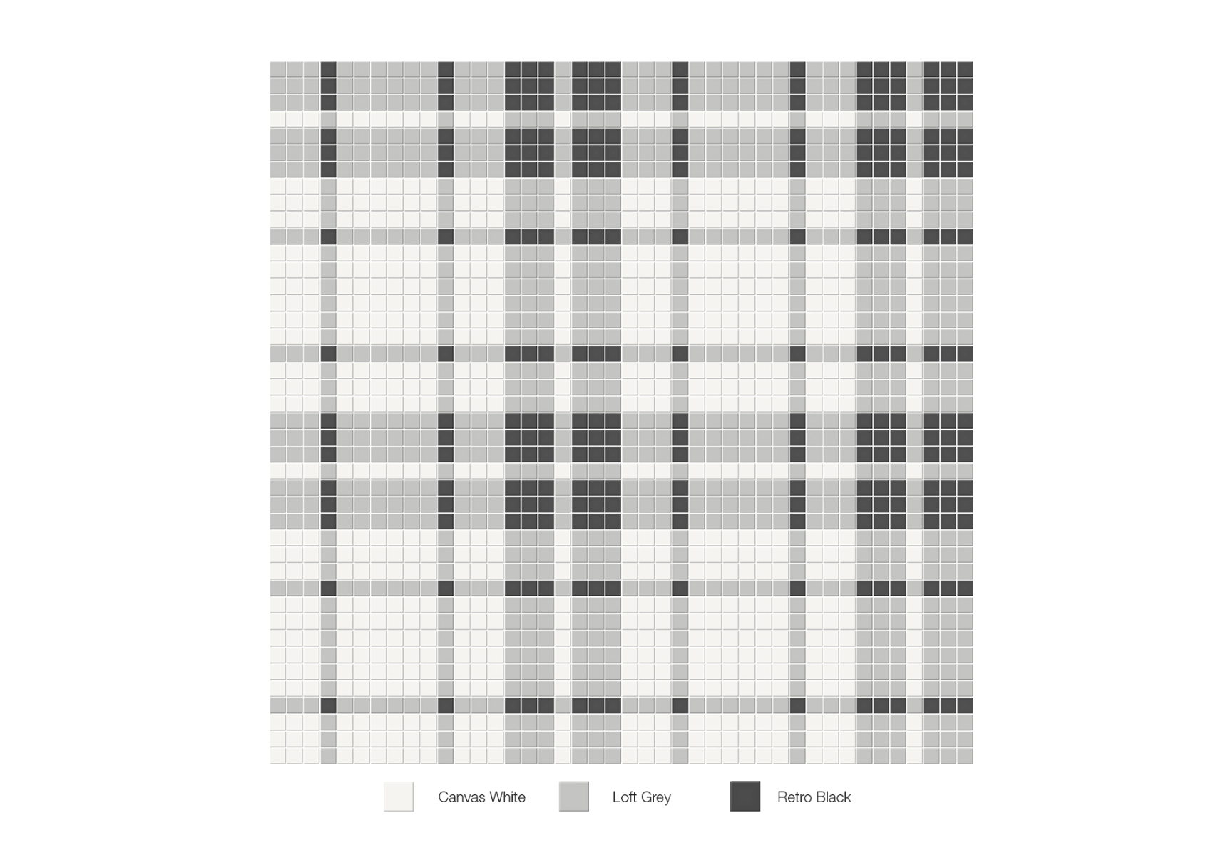 Soho Midnight Blend Patterned Mosaïque - Plaid