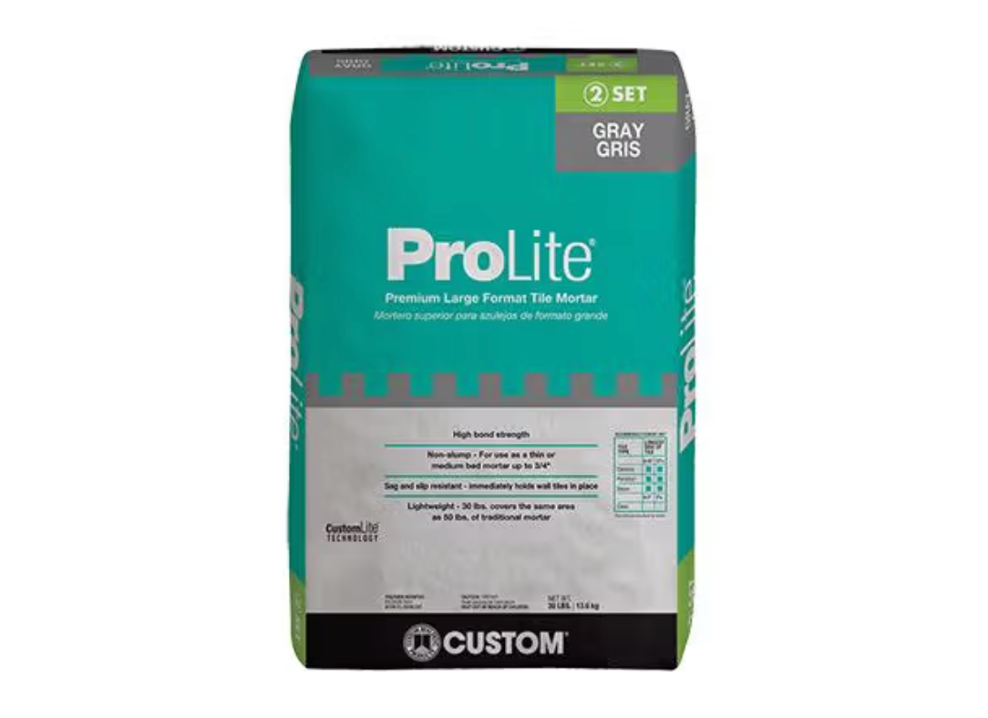 CPLMG30 - Gris 30 lb - Custom Building Products Mortier à carreaux grand format ProLite