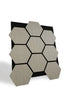 Panneau acoustique hexagones en chêne gris