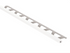 Schluter - 1/2" (12.5 mm) x 8' 2-1/2" - QUADEC Square edge profile - bright white aluminum (Q125BW)