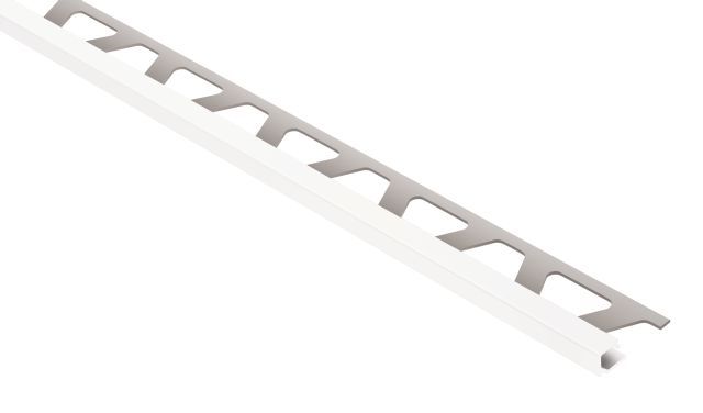 Schluter - QUADEC Profilé de bordure carré - aluminium blanc éclatant 1/4" (6 mm) x 8' 2-1/2"