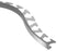 Schluter - JOLLY Profilé radius de bordure de mur/plancher - aluminium anodisé chrome poli 5/16" (8 mm) x 8' 2-1/2"