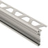 Schluter - RONDEC-CT Profilé de bordure à comptoir double rail - Aluminum Anodized Matte Nickel 1/2" (12.5 mm) x 8' 2-1/2"