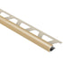Schluter - RONDEC Profilé de bordure rond - aluminium  beige clair 1/2" (12.5 mm) x 8' 2-1/2"