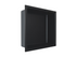 Fusion - 12" x 12" - Niche de douche acier inoxydable noir