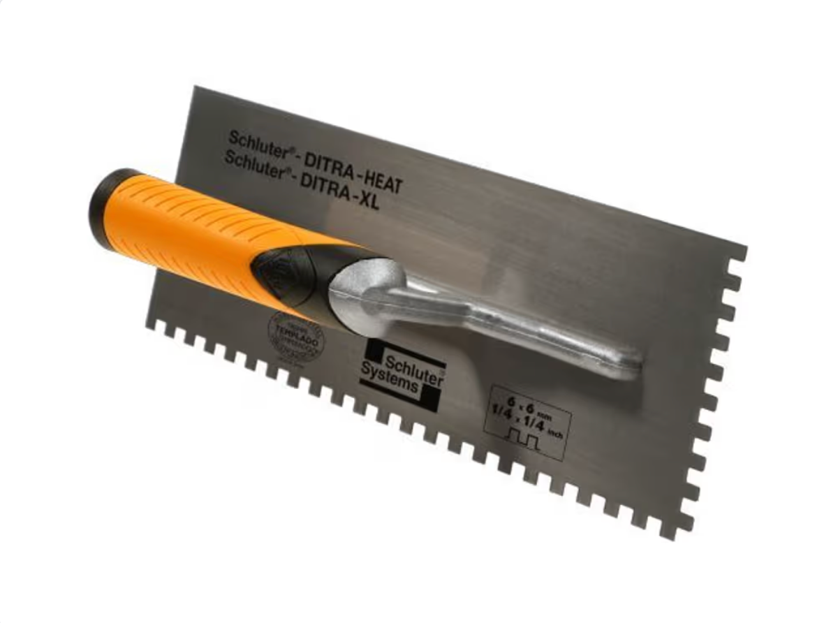 TRL-DHXL - 1/4" x 1/4" - Schluter DITRA-HEAT-XL-TROWEL Square tooth trowel