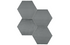 Teramoda Charcoal Hexagon - 6"