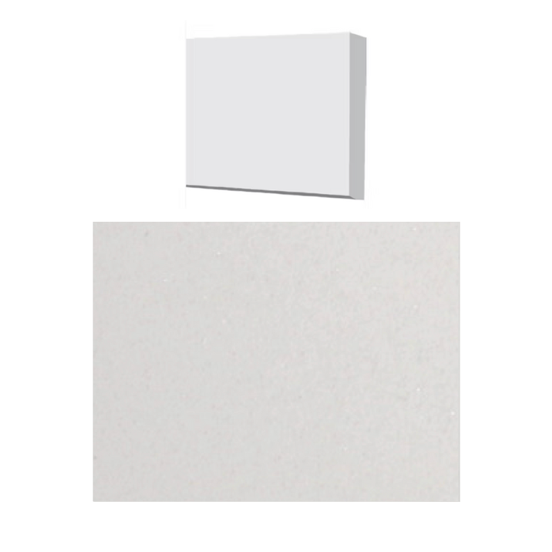 Fusion - Thassos White 4" x 48" - 12 mm - Polished Artificial Stone Shower Threshold 