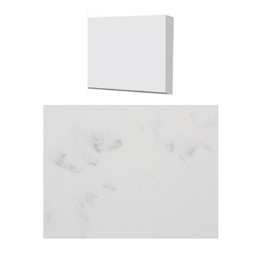 Fusion - Arctic White 5" x 48" - 12 mm - Polished Quartz Shower Threshold 