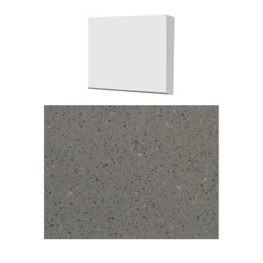 Fusion - Atlantic Grey 5" x 36" - 12 mm - Polished Artificial Stone Shower Threshold 