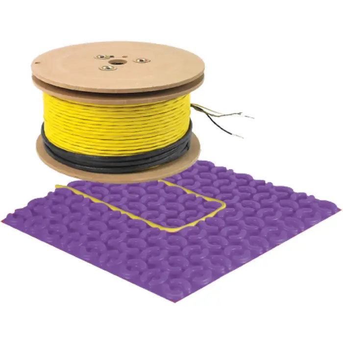 113.1 ft² 120V - Floor heating cable for uncoupling membrane