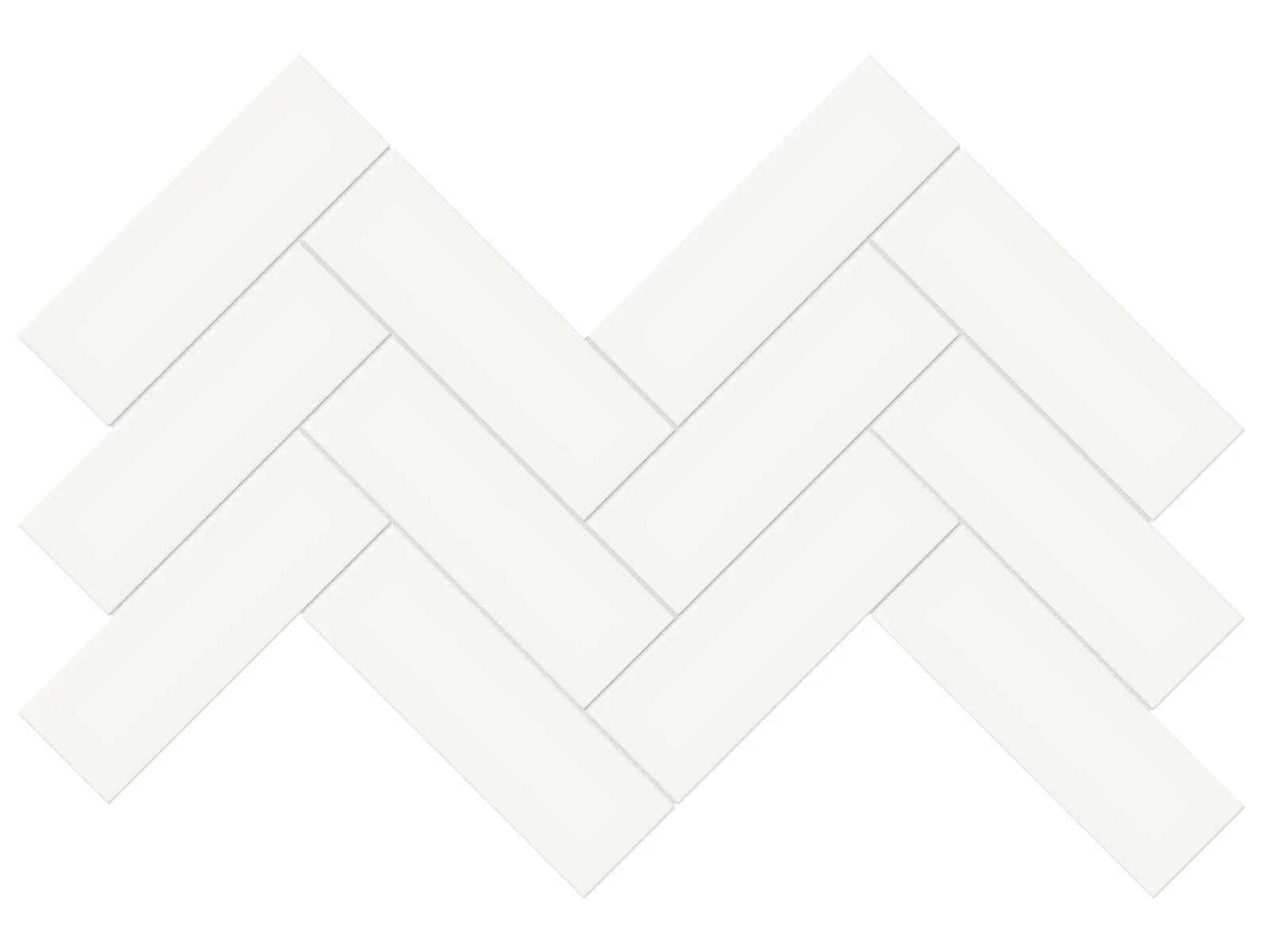 Soho Canvas White Mosaïque - 2X6 Chevrons