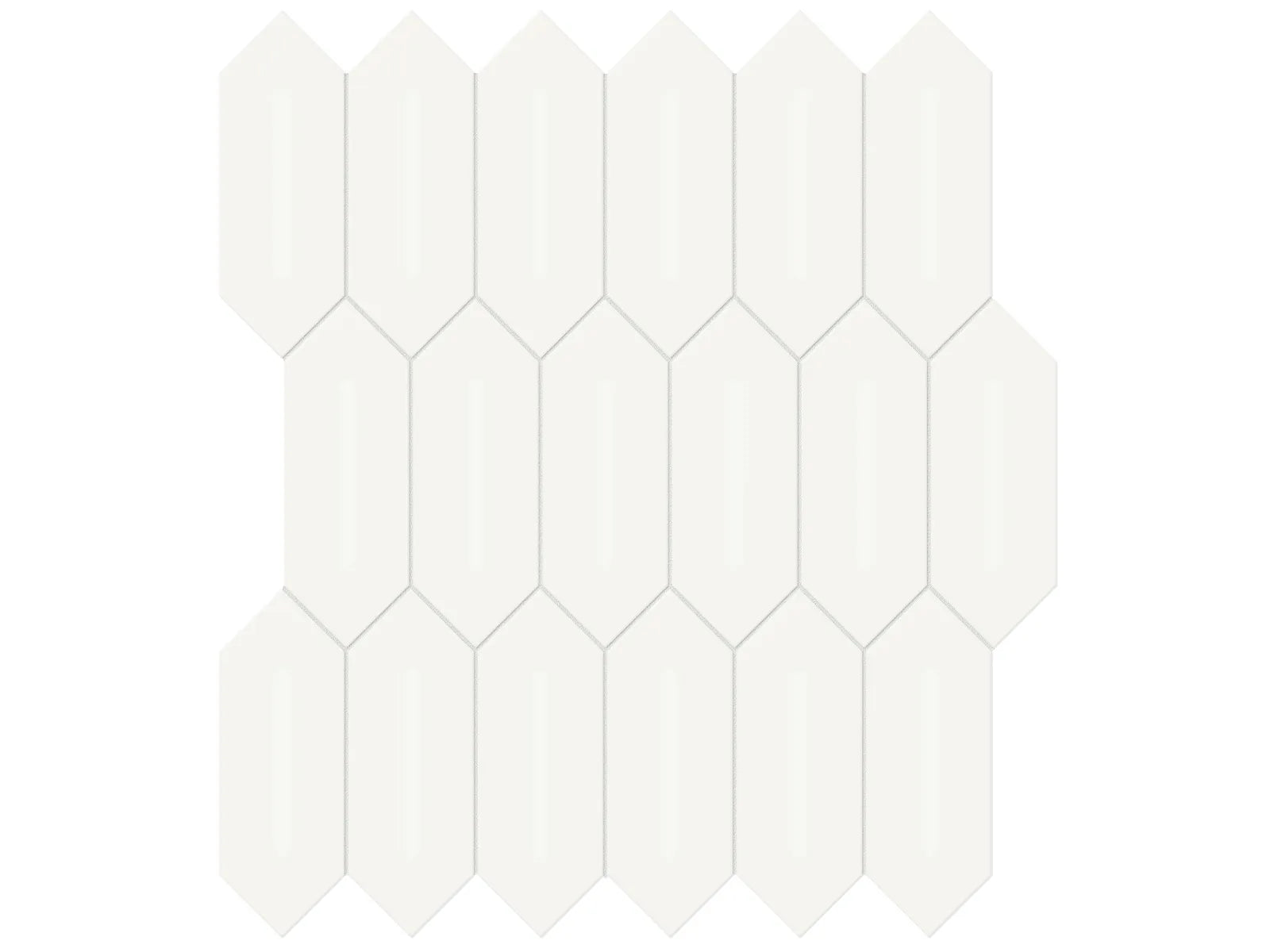 Soho Canvas White Mosaic - 2X5 Picket