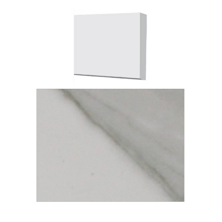 Fusion - Bianco Carrara 4" x 48" - 12 mm - Polished Natural Stone Shower Threshold 