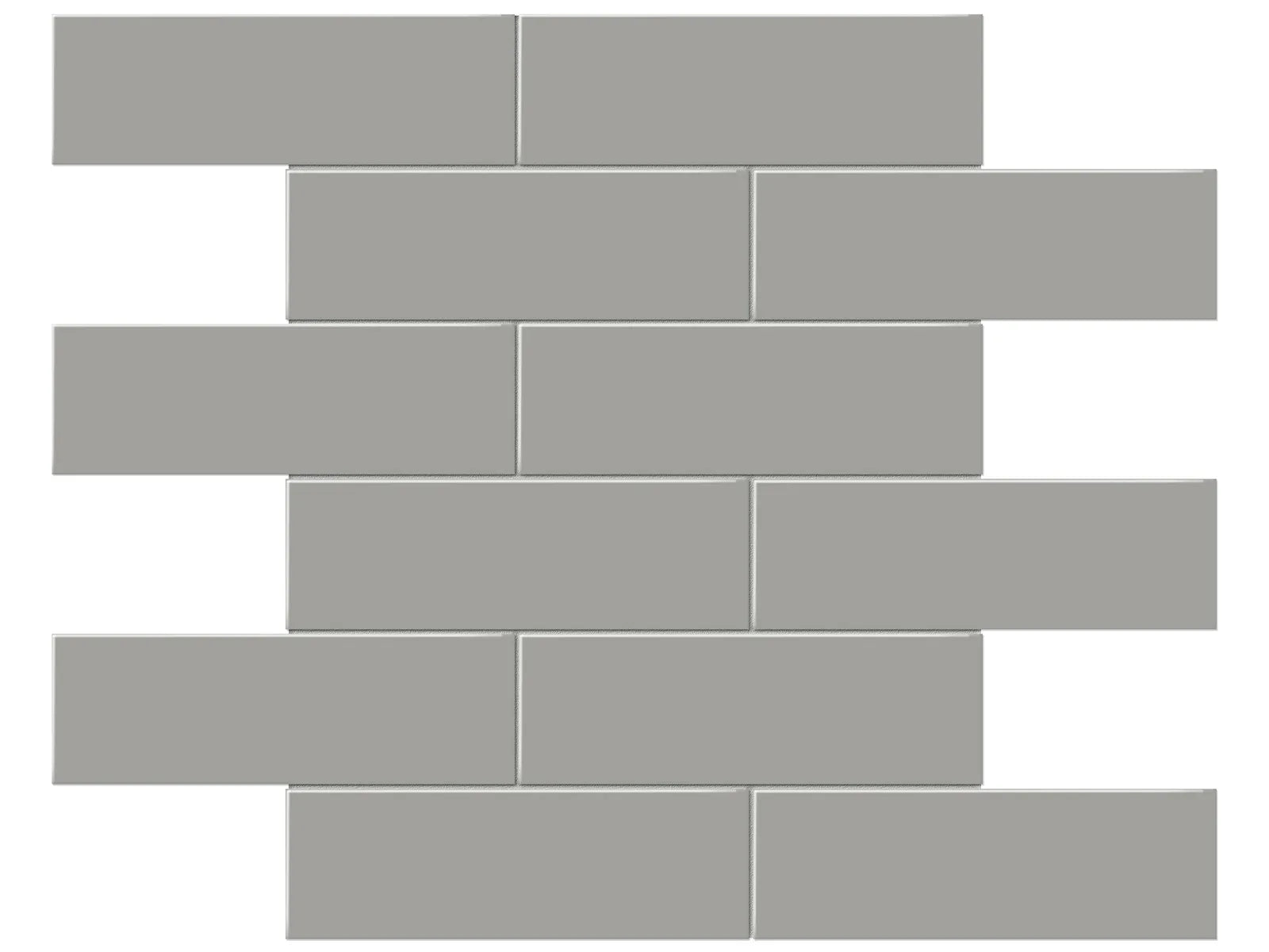 Soho Cement Chic Mosaic - 2X6 Brick