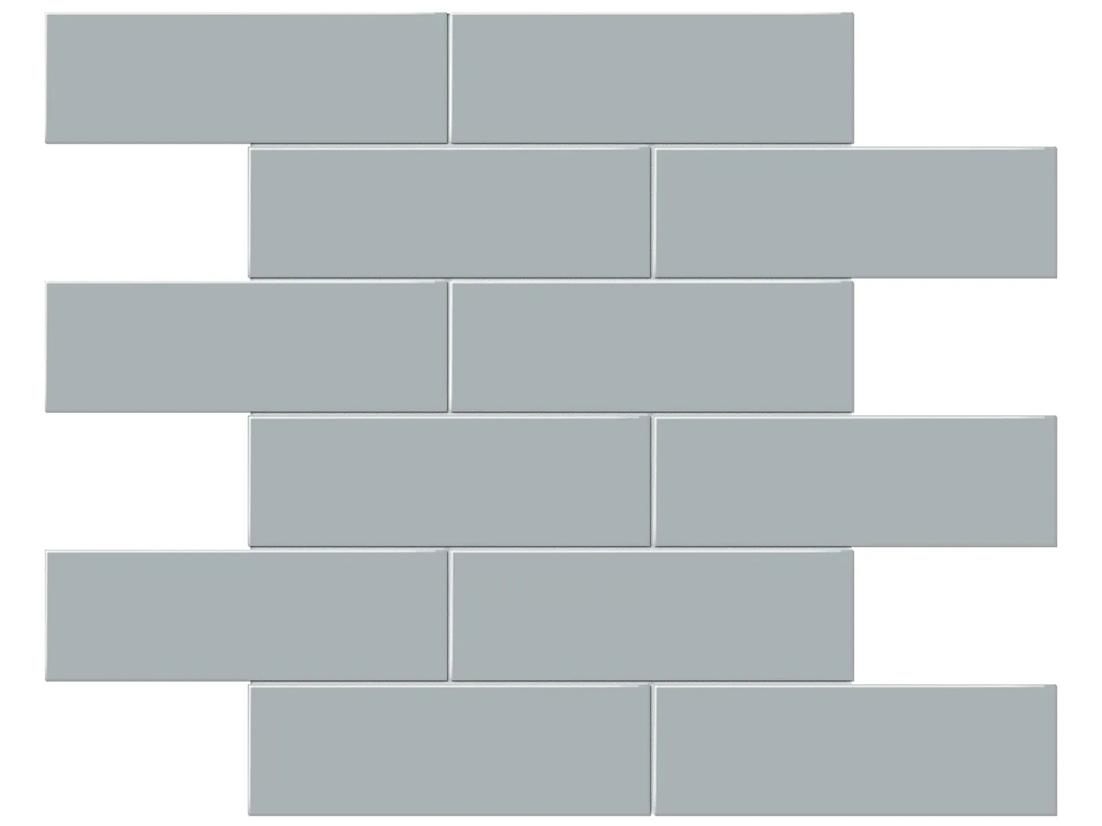 Soho Cloud Blue Mosaïque - 2X6 Brick