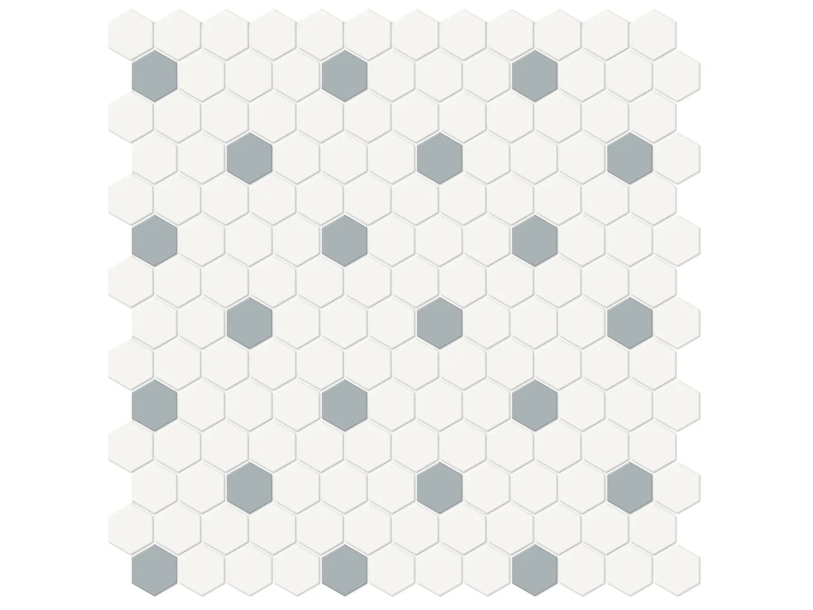 Soho Cloud Blue Mosaic - Hexagon with Insert