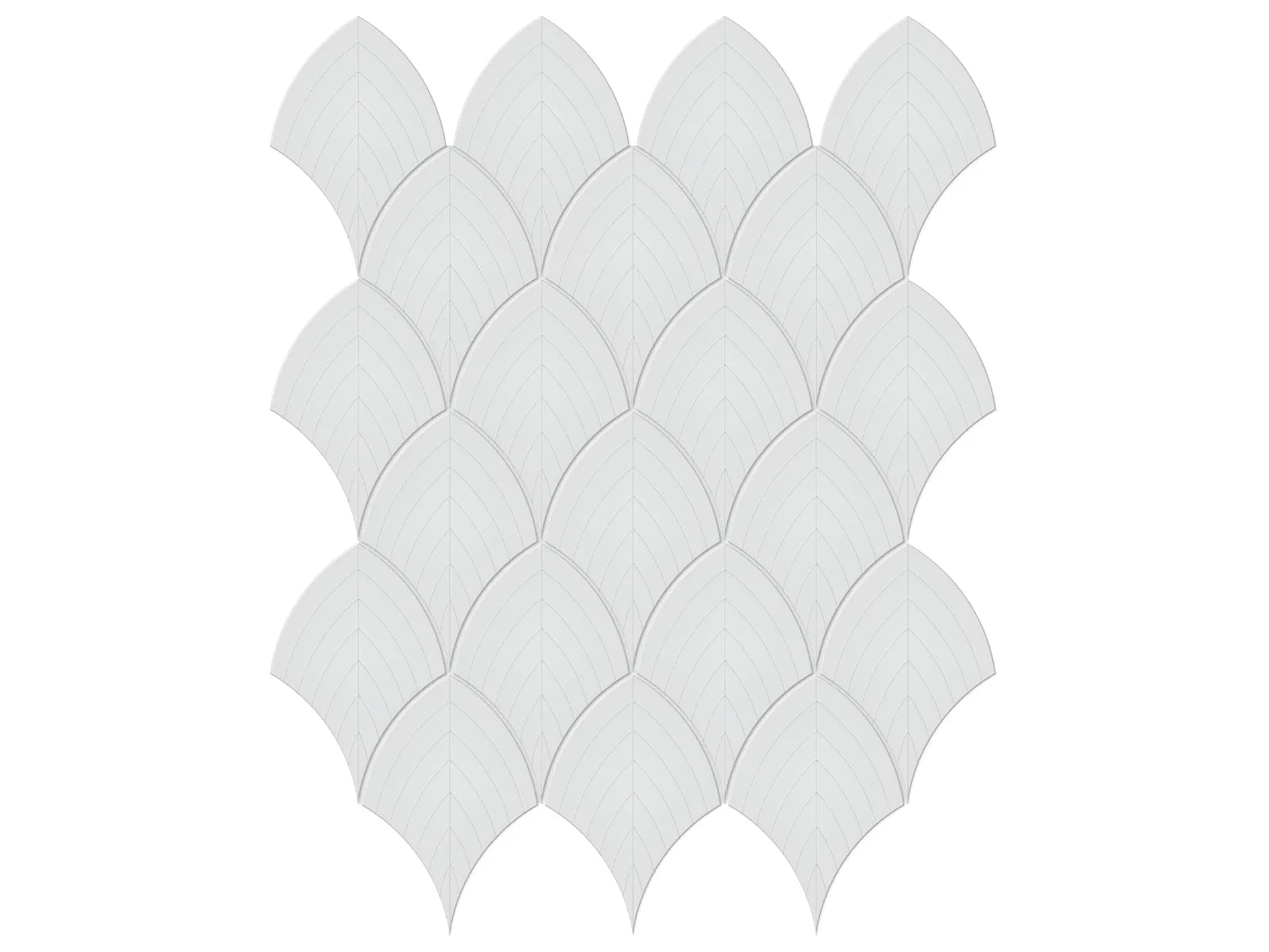 Soho Gallery Gray Mosaic - Scallop