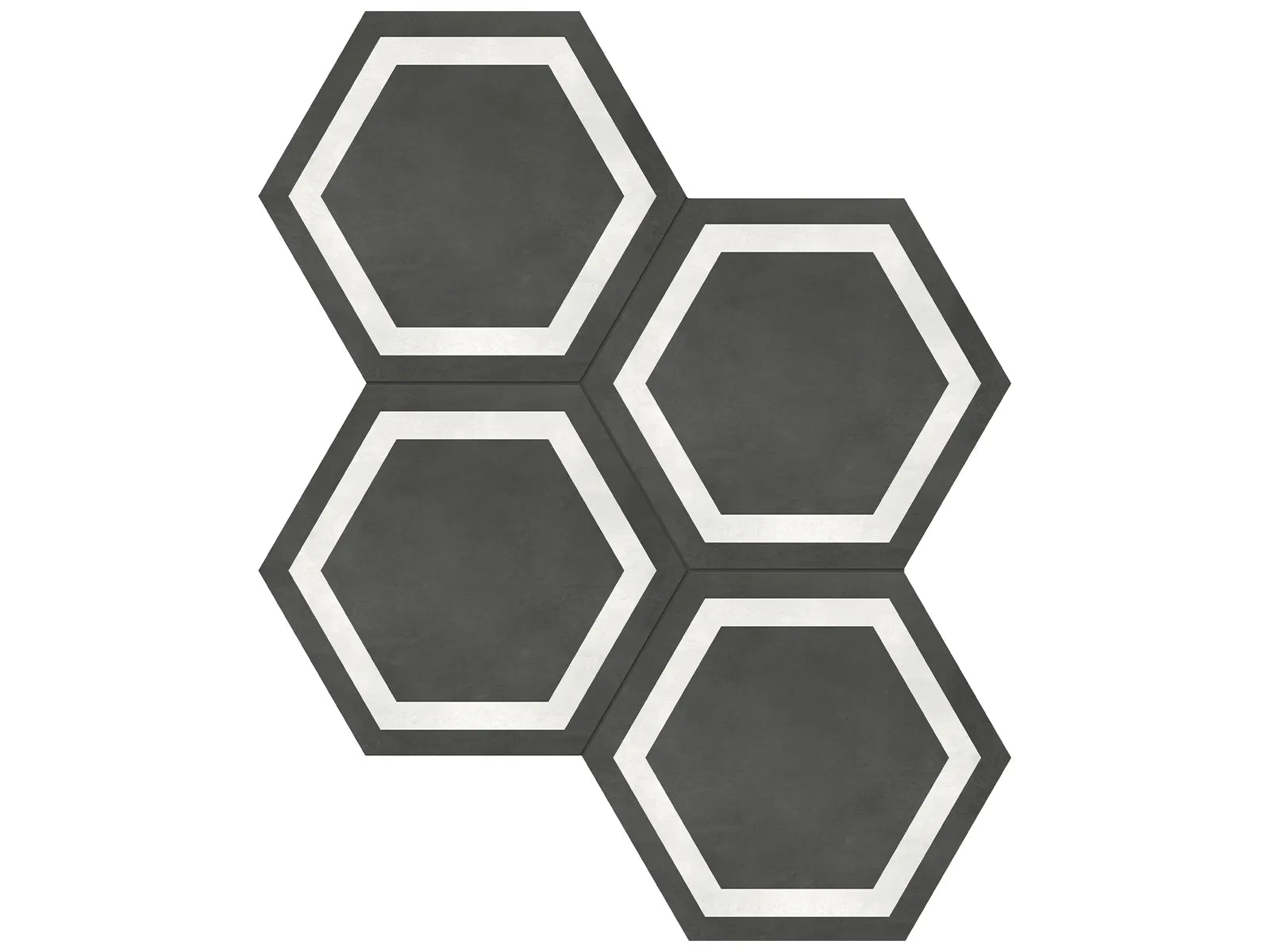 Form Graphite Hexagon Encadré - 7"