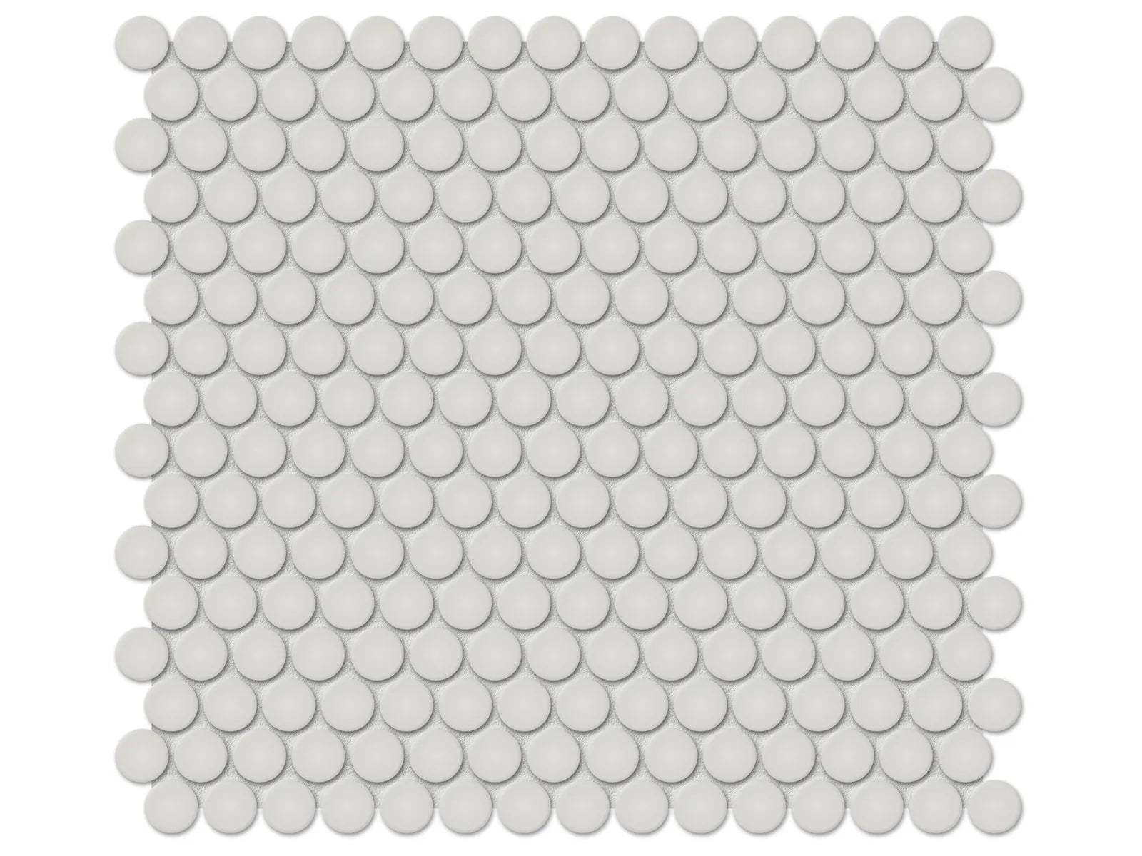 Soho Halo Grey Mosaïque - 3/4" Penny Round