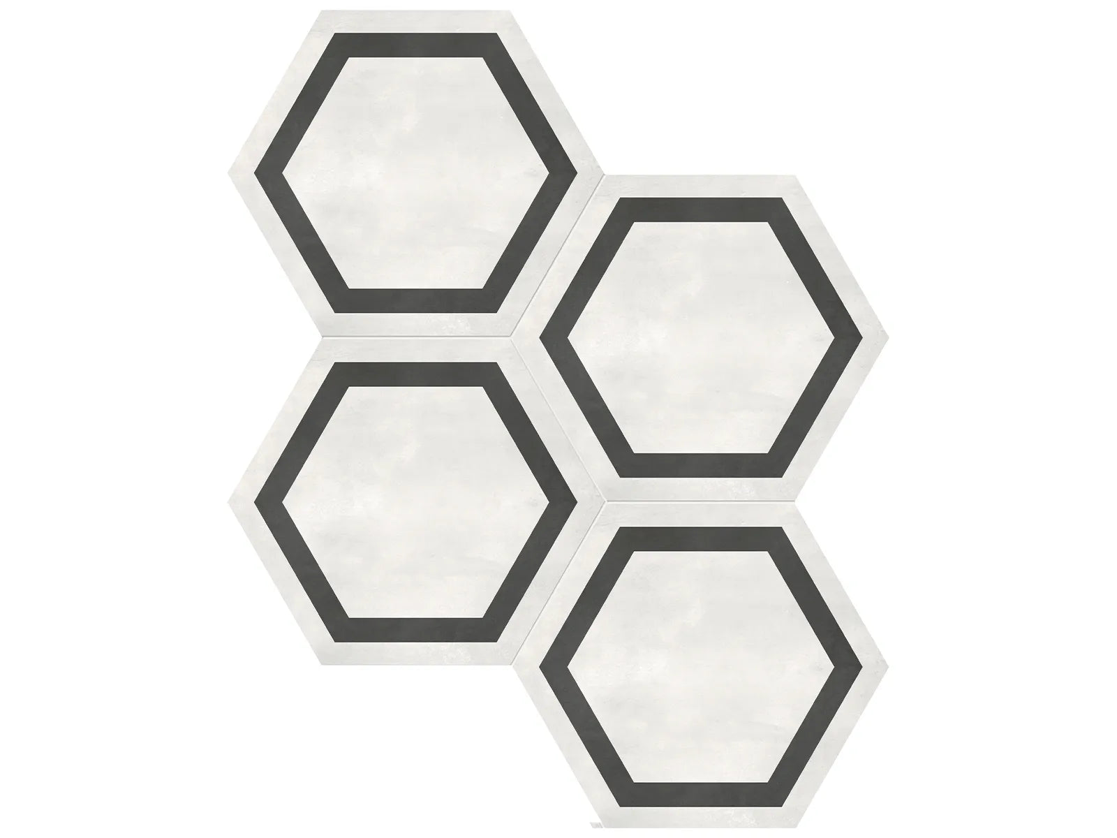 Form Ivory Hexagon Framed - 7"